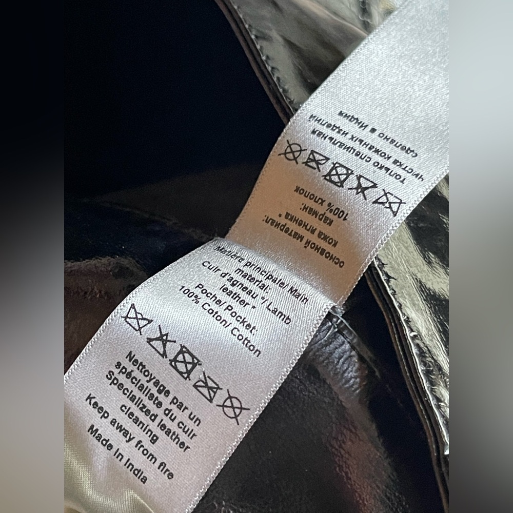 Zadig & Voltaire NWOT Peko Black Vinyl Leather Pant Women's CALL OUTS - Picture 11 of 16